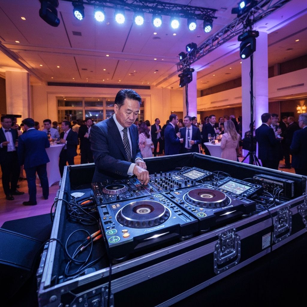 Event-DJ Firmenanlass in St. Gallen mit professionellem DJ-Equipment