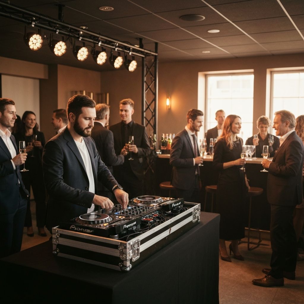 Firmenanlass in St. Gallen mit professionellem DJ-Setup