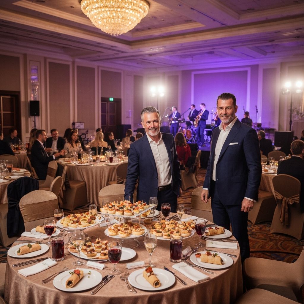 Elegantes Firmen-Galadinner mit musikalischer Unterhaltung